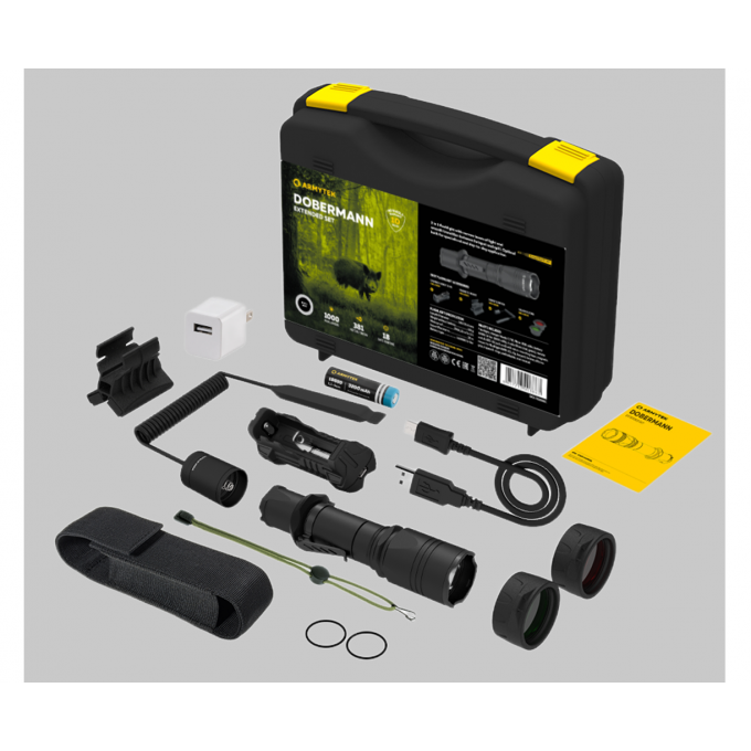 Набор для охоты ARMYTEK DOBERMANN EXTENDED SET WHITE F02005C