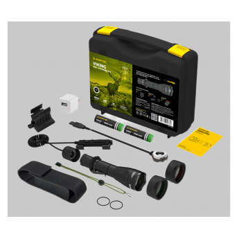 Набор для охоты ARMYTEK VIKING PRO MAGNET USB EXTENDED SET WHITE